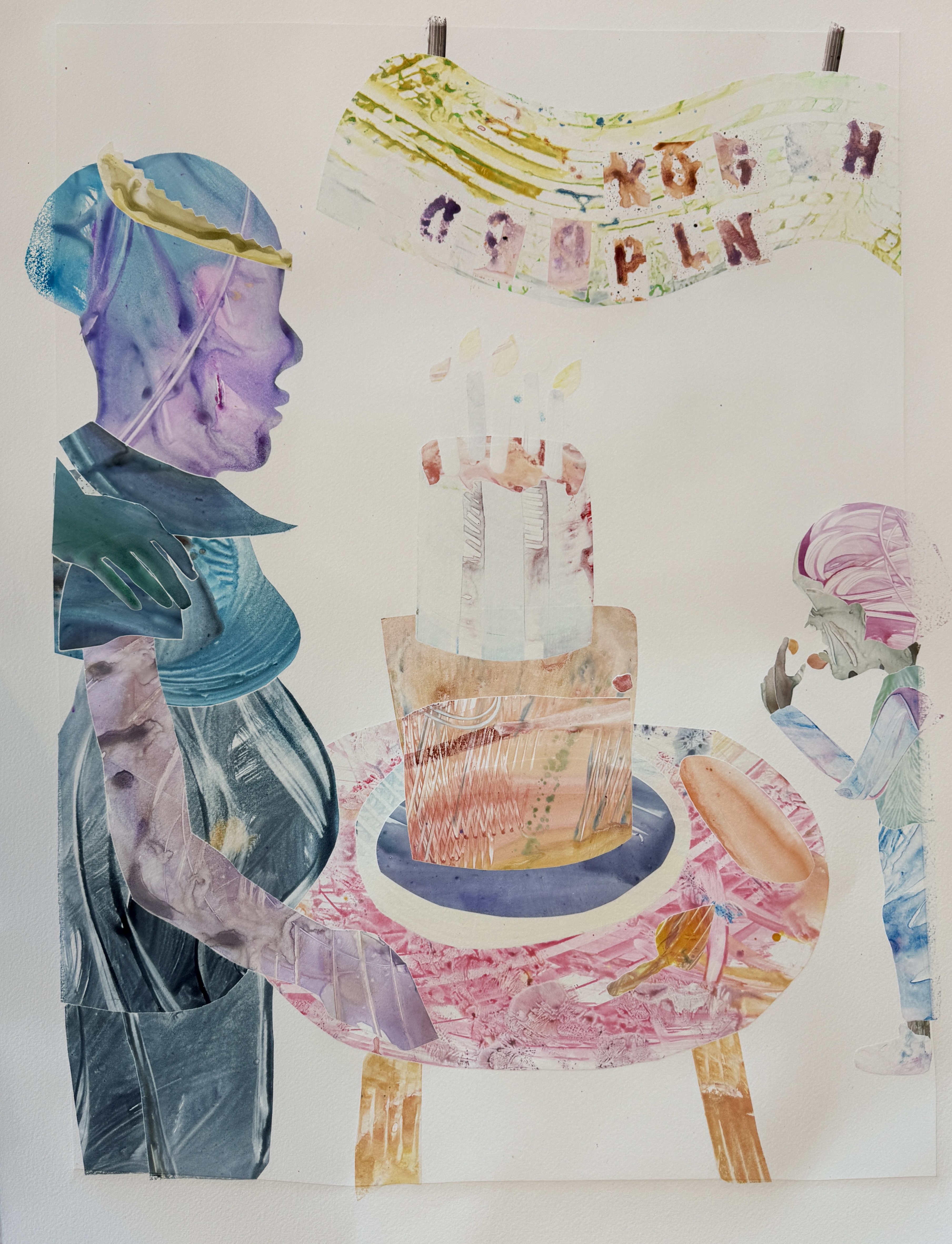 Assorted Watercolor Monoprints. September 2025. Water soluble ink, Yupo Paper, Arches Paper