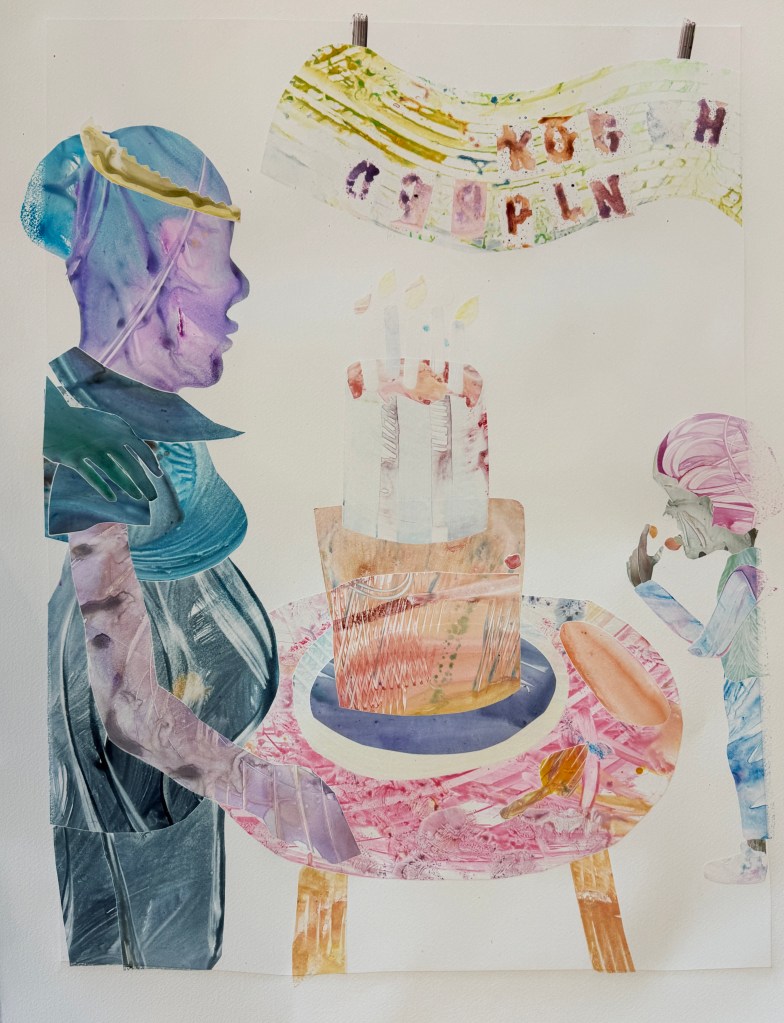 Assorted Watercolor Monoprints. September 2025. Water soluble ink, Yupo Paper, Arches Paper